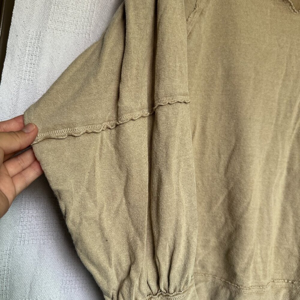 We The Free Oversized Brown Top Sz M - Picture 4 of 7